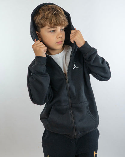 Felpa con zip e cappuccio felpata JORDAN