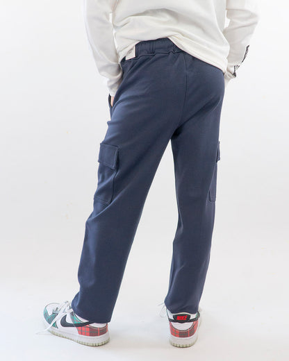 Pantaloni cargo a peso medio con nervatura I DO