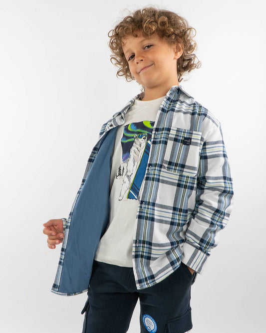 Camicia foderata in cotone