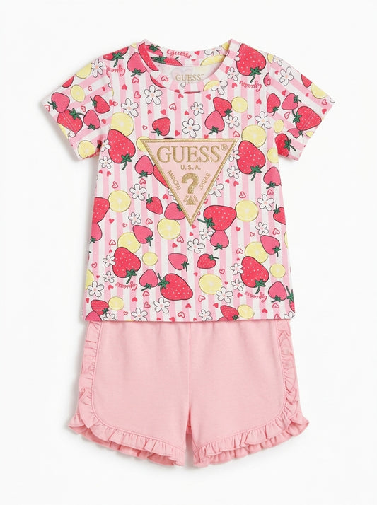 Completo 2 pz. con fragole A6GG02K6YW4-PME9 GUESS