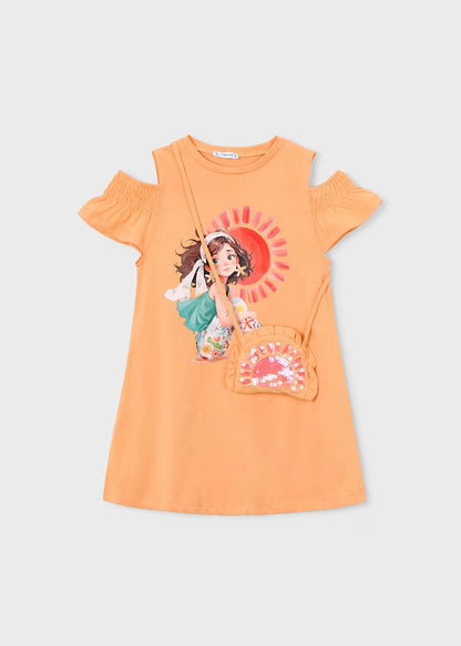 Abito con oblò e borsetta art.3941-10 MAYORAL