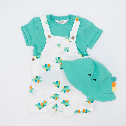 Completo 3 pezzi con dinosauri e cappello MAYORAL