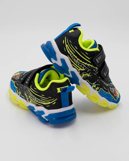 Scarpe in tessuto con luci e strappi