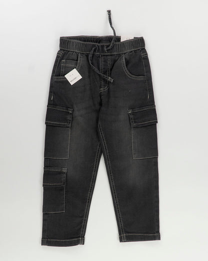 Jeans balloon fit cargo in soft denim I DO