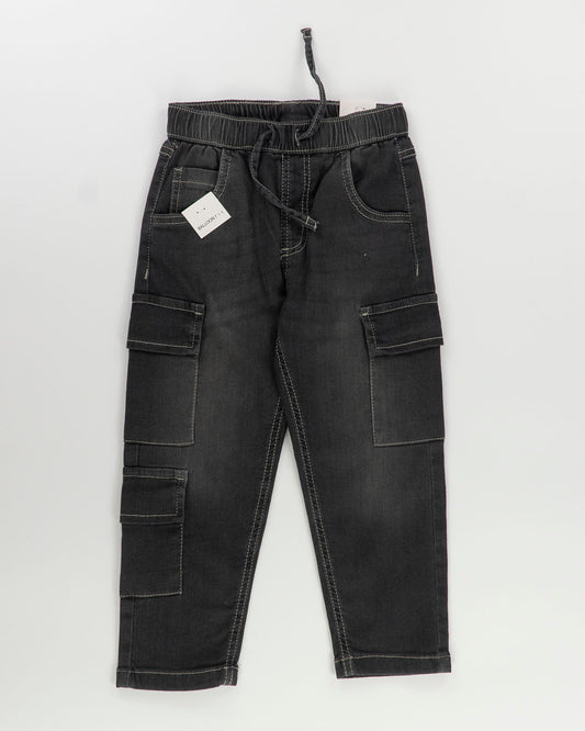 Jeans balloon fit cargo in soft denim I DO