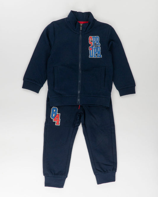 Tuta 2 pz. felpata con giocatore di basket I DO