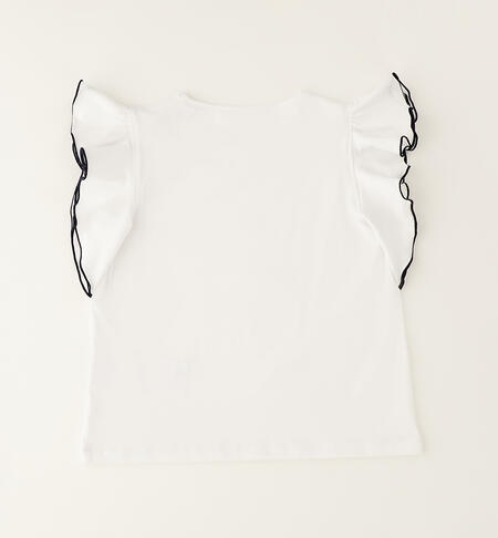 T-shirt con manica a voillant art.4G830-113 I DO