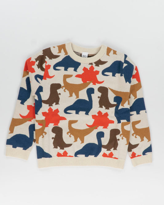 Maglione con dinosauri multicolor I DO