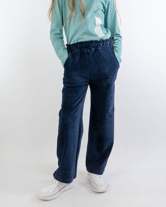 Pantaloni  in velluto rigato con lurex MAYORAL