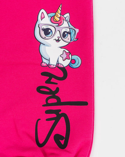 Pantaloni a peso medio con unicorno I DO