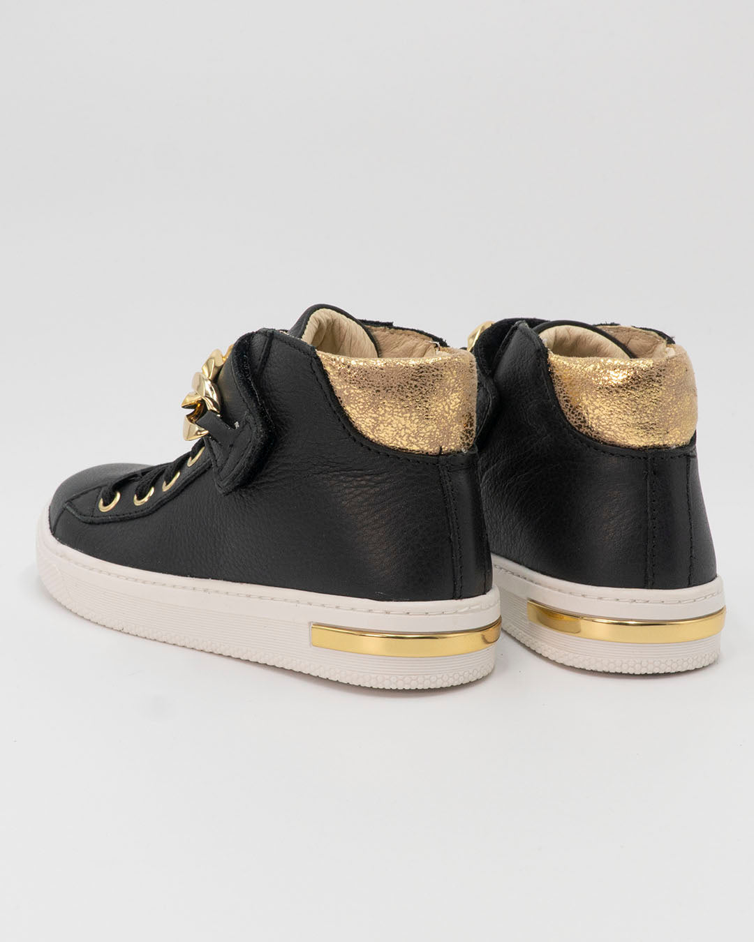 Scarpe alte in pelle con catena dorata PRIMIGI