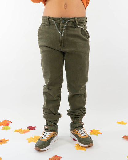 Pantaloni elasticizzati con elastico in caviglia