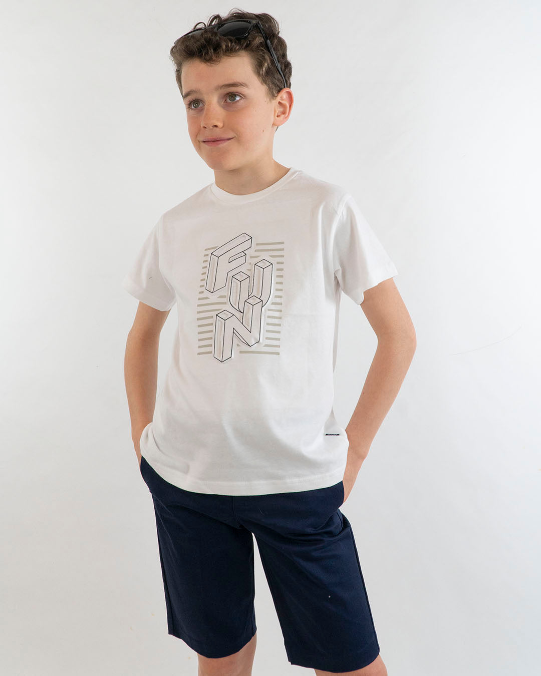 T-shirt con stampa Fun in rilievo MAYORAL
