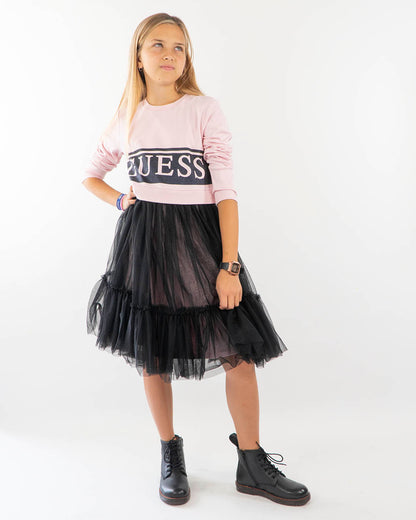 Abito con gonna in tulle