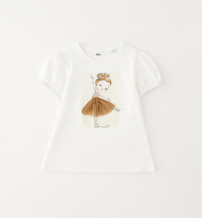T-shirt con ballerina in tutù art.4G344-112 I DO