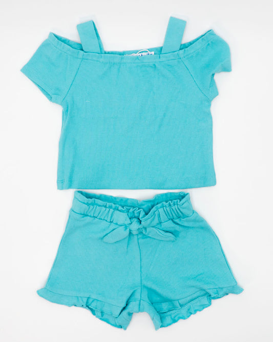 Completo a costine di short e top Mayoral