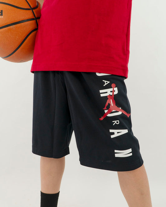 Pantaloncino in tessuto tecnico con scritta JORDAN