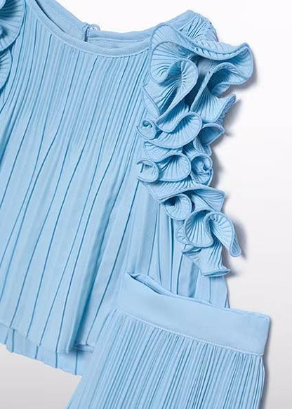 Completo 2 pz. plissettato con rouges ABEL & LULA