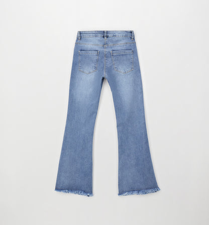 Jeans a zampa sfrangiato art.4G727-7300 I DO
