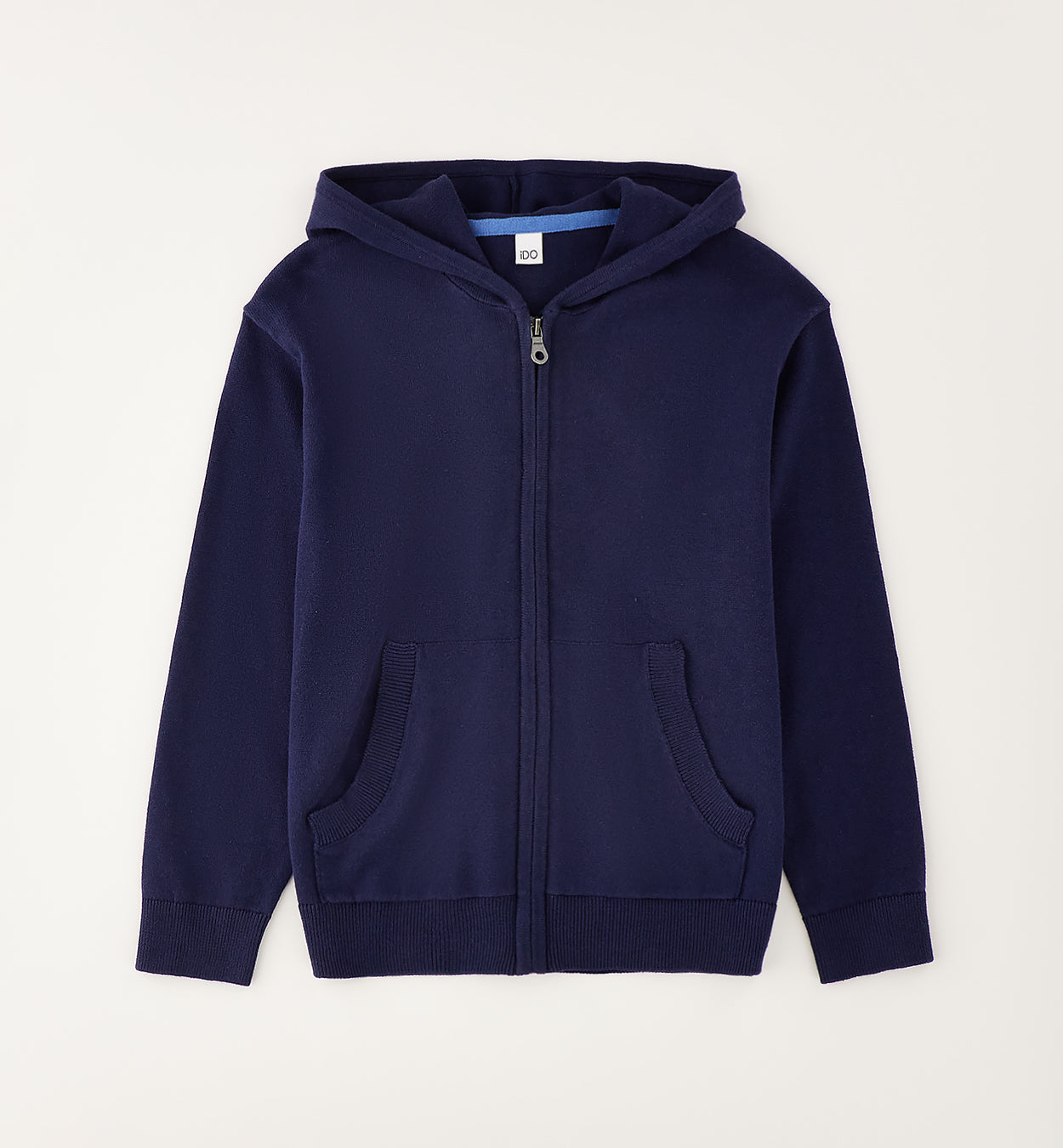 Cardigan in maglia con zip e cappuccio I DO