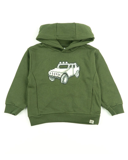 Felpa chiusa con cappuccio e Jeep MAYORAL