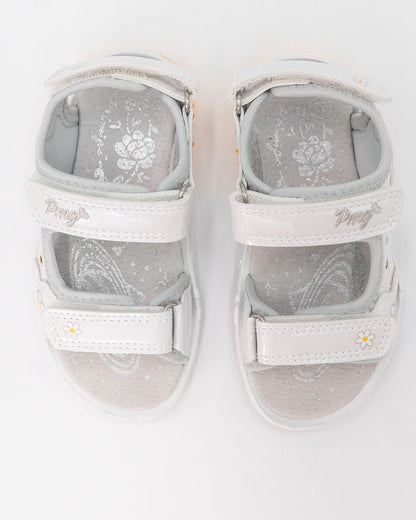 Sandali lurex con luci e margherite PRIMIGI