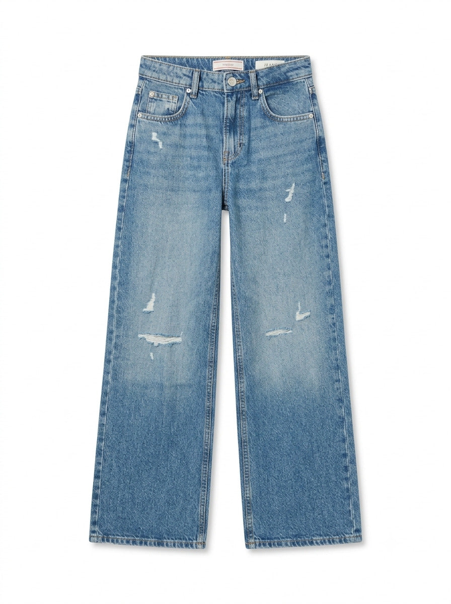 Jeans con finti strappi J6YA01 D1375-OFLW GUESS