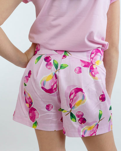 Shorts in tessuto con frutta MAYORAL