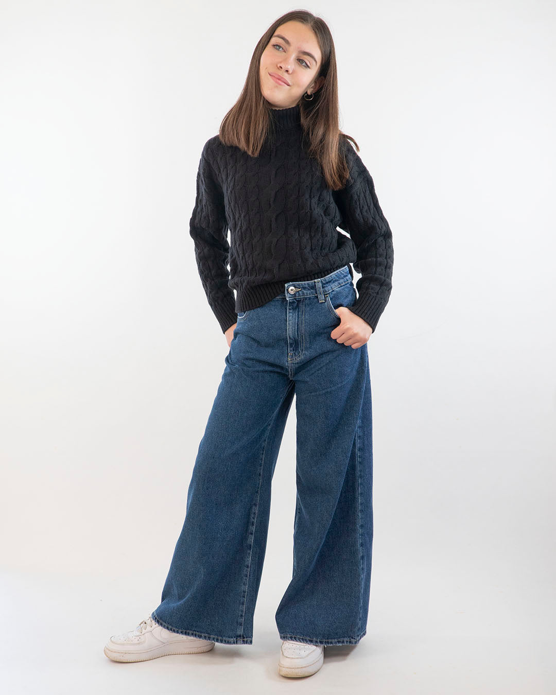 Jeans elasticizzati a palazzo Please
