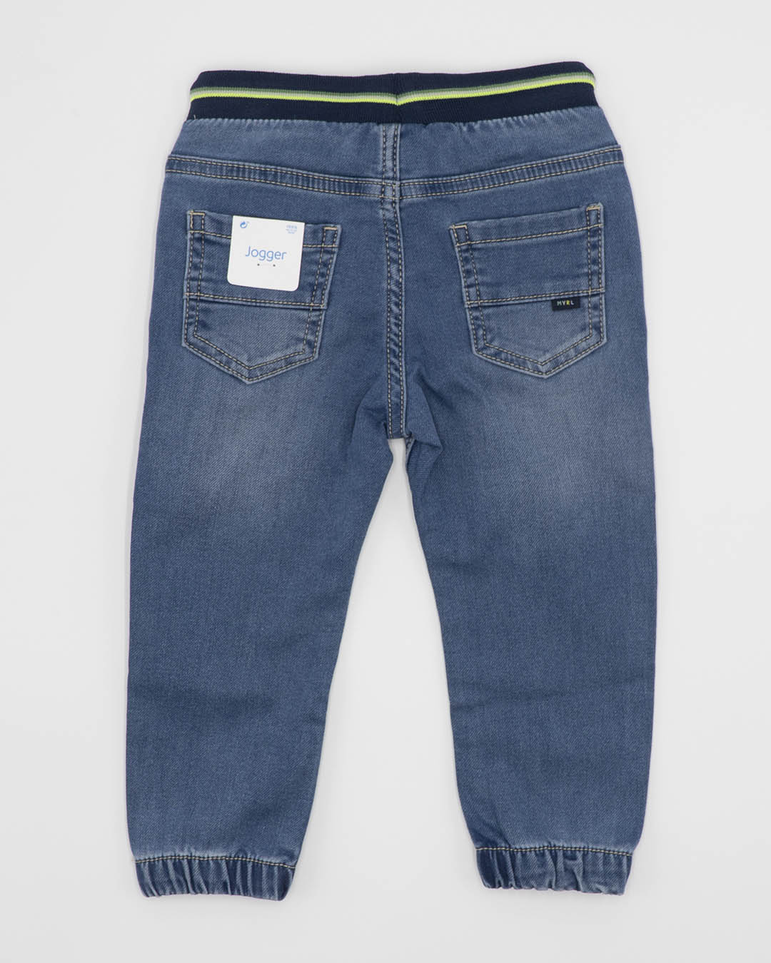 Pantaloni in denim con polsini