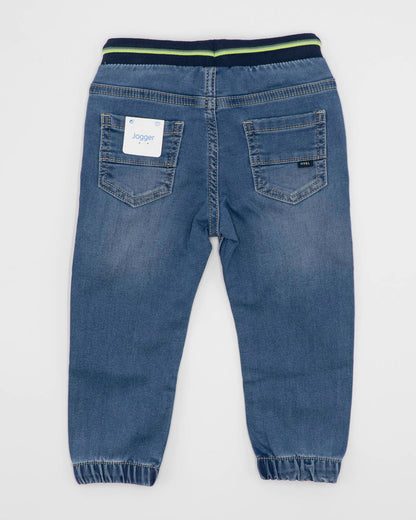 Pantaloni in denim con polsini