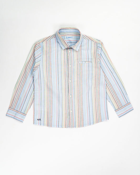 Camicia manica lunga a righe