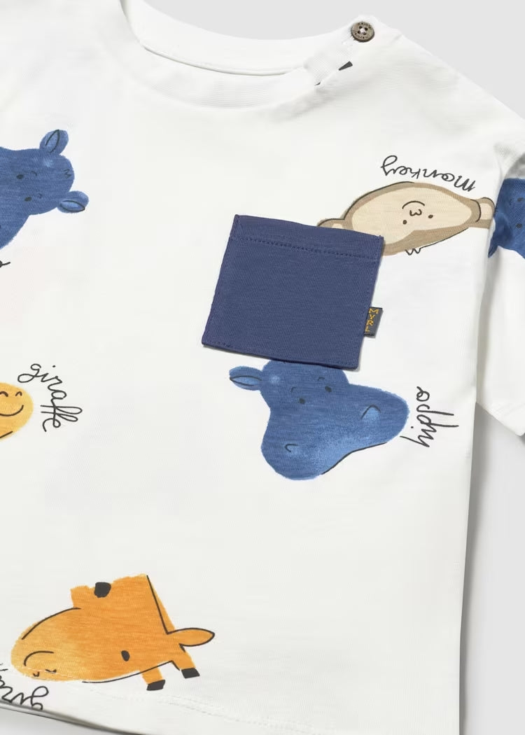 T-shirt con animali art.1014-94 MAYORAL