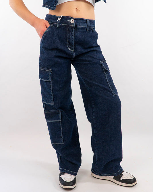 Jeans cargo a gamba larga  I DO