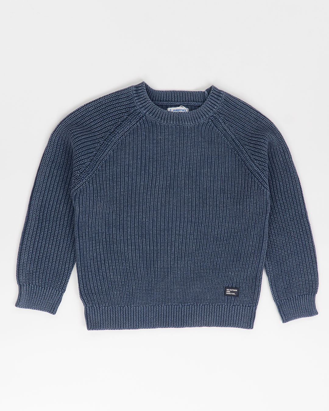 Maglione scollo tondo a treccine MAYORAL