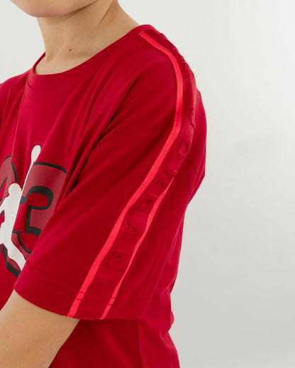 T-shirt con numero e banda sulla spalla JORDAN