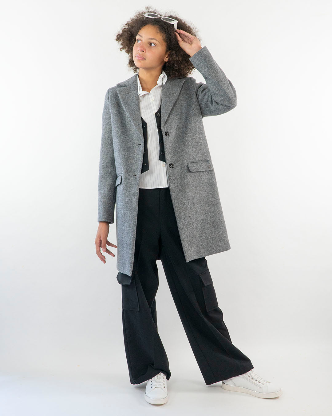 Cappotto in panno a due bottoni KOCCA