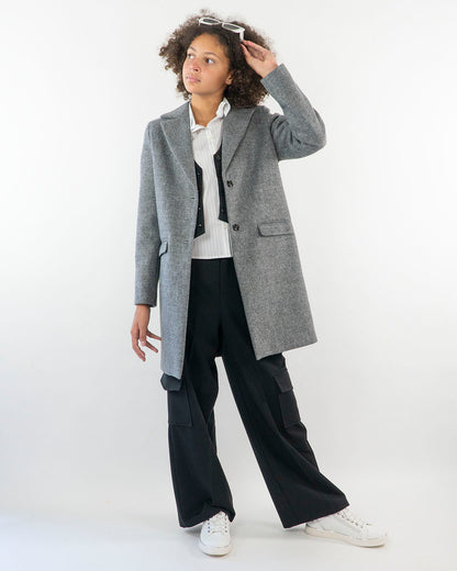 Cappotto in panno a due bottoni KOCCA