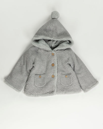 Giacca in maglia foderata in pelo MAYORAL