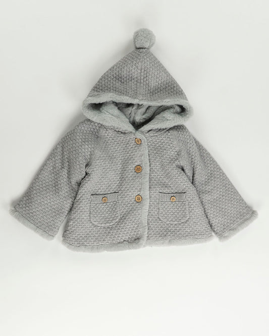 Giacca in maglia foderata in pelo MAYORAL