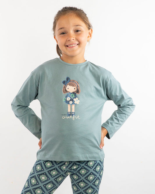 T-shirt manica lunga con bambolina MAYORAL