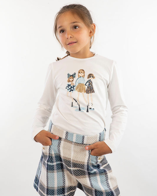 T-shirt manica lunga con bambine eleganti  MAYORAL