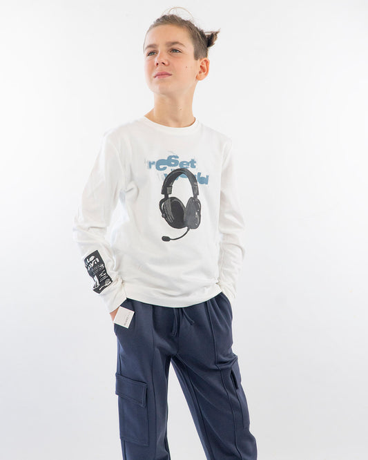 T-shirt manica lunga con cuffie I DO