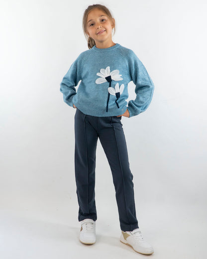 Maglione con fiori applicati MAYORAL