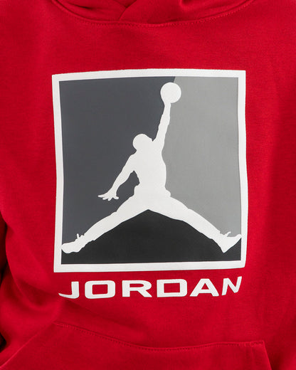 Felpa chiusa felpata con logo quadrato JORDAN