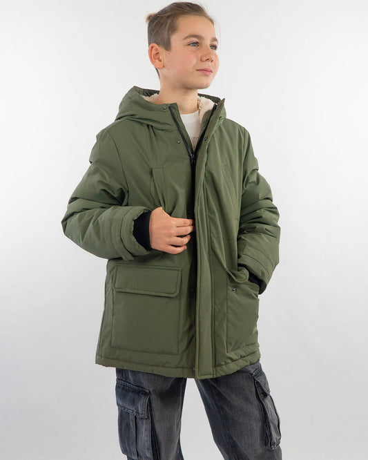 Giaccone lungo imbottito con cappuccio I DO