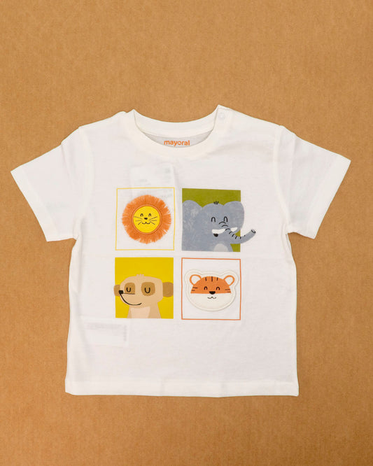 T-shirt manica corta con animali MAYORAL