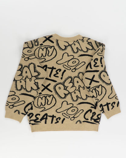 Maglione girocollo con scritte I DO