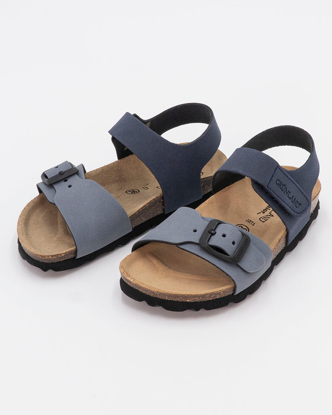 Sandalo bicolor con sottopiede in pelle GRUNLAND