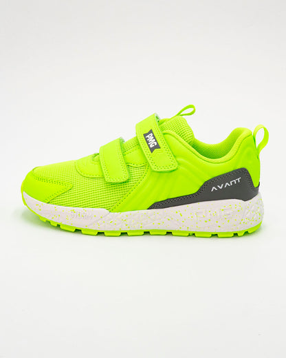 Scarpe runner fluo con strappi